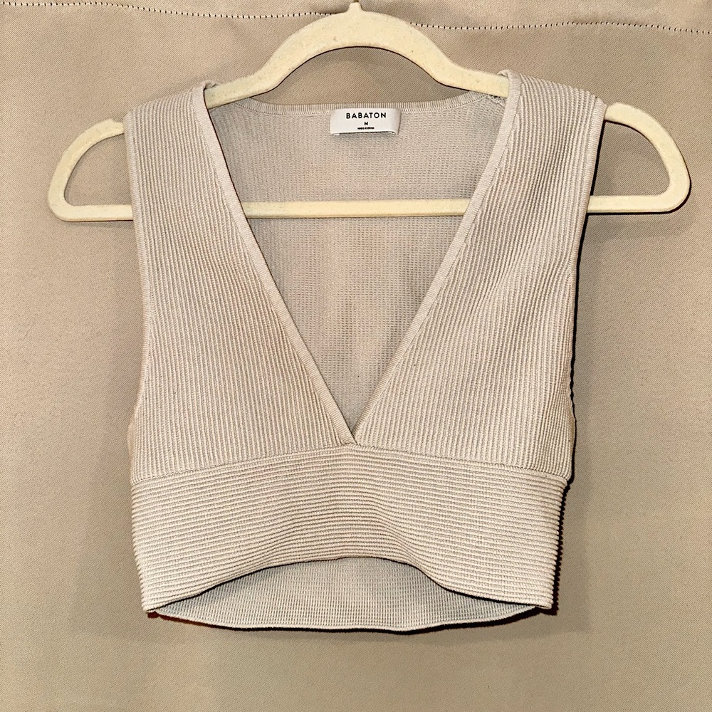 Beige Crop Top